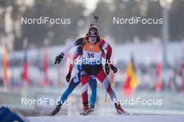 12.02.2015, Oslo, Norway (NOR): Dominik Landertinger (AUT) - IBU world cup biathlon Holmenkollen, individual men, Oslo (NOR). www.nordicfocus.com. © Manzoni/NordicFocus. Every downloaded picture is fee-liable.