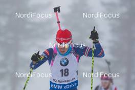 12.02.2015, Oslo, Norway (NOR): Veronika Vitkova (CZE) - IBU world cup biathlon Holmenkollen, individual women, Oslo (NOR). www.nordicfocus.com. © Manzoni/NordicFocus. Every downloaded picture is fee-liable.
