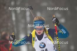 12.02.2015, Oslo, Norway (NOR): Mona Brorsson (SWE) - IBU world cup biathlon Holmenkollen, individual women, Oslo (NOR). www.nordicfocus.com. © Manzoni/NordicFocus. Every downloaded picture is fee-liable.