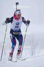 12.02.2015, Oslo, Norway (NOR): Annalies Cook (USA) - IBU world cup biathlon Holmenkollen, individual women, Oslo (NOR). www.nordicfocus.com. © Manzoni/NordicFocus. Every downloaded picture is fee-liable.