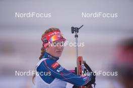 12.02.2015, Oslo, Norway (NOR): Gabriela Soukalova (CZE) - IBU world cup biathlon Holmenkollen, individual women, Oslo (NOR). www.nordicfocus.com. © Manzoni/NordicFocus. Every downloaded picture is fee-liable.