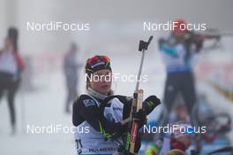 12.02.2015, Oslo, Norway (NOR): Justine Braisaz (FRA) - IBU world cup biathlon Holmenkollen, individual women, Oslo (NOR). www.nordicfocus.com. © Manzoni/NordicFocus. Every downloaded picture is fee-liable.