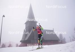 12.02.2015, Oslo, Norway (NOR): Darya Domracheva (BLR) - IBU world cup biathlon Holmenkollen, individual women, Oslo (NOR). www.nordicfocus.com. © Manzoni/NordicFocus. Every downloaded picture is fee-liable.