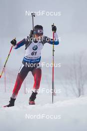 12.02.2015, Oslo, Norway (NOR): Ji-Hee Mun (KOR) - IBU world cup biathlon Holmenkollen, individual women, Oslo (NOR). www.nordicfocus.com. © Manzoni/NordicFocus. Every downloaded picture is fee-liable.