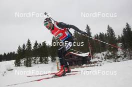 15.02.2015, Oslo, Norway (NOR): Benjamin Weger (SUI) - IBU world cup biathlon Holmenkollen, relay men, Oslo (NOR). www.nordicfocus.com. © Manzoni/NordicFocus. Every downloaded picture is fee-liable.