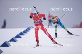 15.02.2015, Oslo, Norway (NOR): Dominik Windisch (ITA) - IBU world cup biathlon Holmenkollen, relay men, Oslo (NOR). www.nordicfocus.com. © Manzoni/NordicFocus. Every downloaded picture is fee-liable.