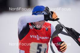 15.02.2015, Oslo, Norway (NOR): Sven Grossegger (AUT) - IBU world cup biathlon Holmenkollen, relay men, Oslo (NOR). www.nordicfocus.com. © Manzoni/NordicFocus. Every downloaded picture is fee-liable.