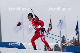 15.02.2015, Oslo, Norway (NOR): Christian de Lorenzi (ITA) - IBU world cup biathlon Holmenkollen, relay men, Oslo (NOR). www.nordicfocus.com. © Manzoni/NordicFocus. Every downloaded picture is fee-liable.