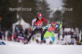 15.02.2015, Oslo, Norway (NOR): Christian Gow (CAN) - IBU world cup biathlon Holmenkollen, relay men, Oslo (NOR). www.nordicfocus.com. © Manzoni/NordicFocus. Every downloaded picture is fee-liable.