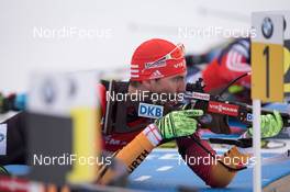 15.02.2015, Oslo, Norway (NOR): Arnd Peiffer (GER) - IBU world cup biathlon Holmenkollen, relay men, Oslo (NOR). www.nordicfocus.com. © Manzoni/NordicFocus. Every downloaded picture is fee-liable.
