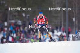 15.02.2015, Oslo, Norway (NOR): Eric Lesser (GER) - IBU world cup biathlon Holmenkollen, relay men, Oslo (NOR). www.nordicfocus.com. © Manzoni/NordicFocus. Every downloaded picture is fee-liable.