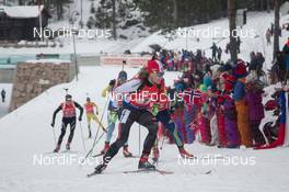 15.02.2015, Oslo, Norway (NOR): Christian Gow (CAN) - IBU world cup biathlon Holmenkollen, relay men, Oslo (NOR). www.nordicfocus.com. © Manzoni/NordicFocus. Every downloaded picture is fee-liable.