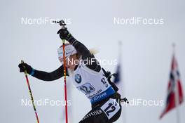 15.02.2015, Oslo, Norway (NOR): Irene Cadurisch (SUI) - IBU world cup biathlon Holmenkollen, relay women, Oslo (NOR). www.nordicfocus.com. © Manzoni/NordicFocus. Every downloaded picture is fee-liable.