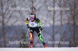 15.02.2015, Oslo, Norway (NOR): Iryna Kryuko (BLR) - IBU world cup biathlon Holmenkollen, relay women, Oslo (NOR). www.nordicfocus.com. © Manzoni/NordicFocus. Every downloaded picture is fee-liable.
