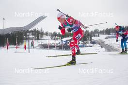 14.02.2015, Oslo, Norway (NOR): Henrik l'Abee-Lund (NOR) - IBU world cup biathlon Holmenkollen, sprint men, Oslo (NOR). www.nordicfocus.com. © Manzoni/NordicFocus. Every downloaded picture is fee-liable.