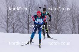14.02.2015, Oslo, Norway (NOR): Evgeniy Garanichev (RUS) - IBU world cup biathlon Holmenkollen, sprint men, Oslo (NOR). www.nordicfocus.com. © Manzoni/NordicFocus. Every downloaded picture is fee-liable.