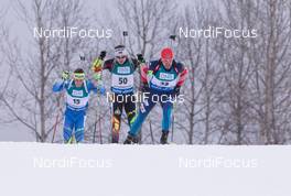 14.02.2015, Oslo, Norway (NOR): Evgeniy Garanichev (RUS), Vladimir Chepelin (BLR) - IBU world cup biathlon Holmenkollen, sprint men, Oslo (NOR). www.nordicfocus.com. © Manzoni/NordicFocus. Every downloaded picture is fee-liable.