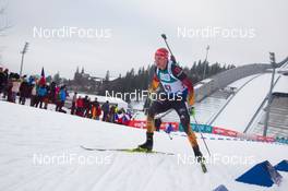 14.02.2015, Oslo, Norway (NOR): Daniel Boehm (GER) - IBU world cup biathlon Holmenkollen, sprint men, Oslo (NOR). www.nordicfocus.com. © Manzoni/NordicFocus. Every downloaded picture is fee-liable.
