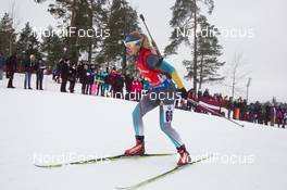 14.02.2015, Oslo, Norway (NOR): Anna Kistanova (KAZ) - IBU world cup biathlon Holmenkollen, sprint women, Oslo (NOR). www.nordicfocus.com. © Manzoni/NordicFocus. Every downloaded picture is fee-liable.