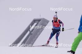 14.02.2015, Oslo, Norway (NOR): Annalies Cook (USA) - IBU world cup biathlon Holmenkollen, sprint women, Oslo (NOR). www.nordicfocus.com. © Manzoni/NordicFocus. Every downloaded picture is fee-liable.