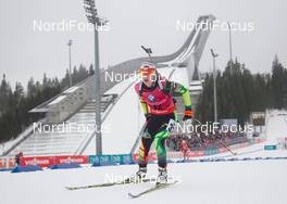 14.02.2015, Oslo, Norway (NOR): Darya Domracheva (BLR) - IBU world cup biathlon Holmenkollen, sprint women, Oslo (NOR). www.nordicfocus.com. © Manzoni/NordicFocus. Every downloaded picture is fee-liable.