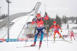 14.02.2015, Oslo, Norway (NOR): Daria Virolaynen (RUS) - IBU world cup biathlon Holmenkollen, sprint women, Oslo (NOR). www.nordicfocus.com. © Manzoni/NordicFocus. Every downloaded picture is fee-liable.