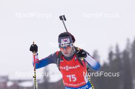 14.02.2015, Oslo, Norway (NOR): Ji-Hee Mun (KOR) - IBU world cup biathlon Holmenkollen, sprint women, Oslo (NOR). www.nordicfocus.com. © Manzoni/NordicFocus. Every downloaded picture is fee-liable.