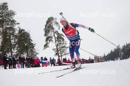 14.02.2015, Oslo, Norway (NOR): Annalies Cook (USA) - IBU world cup biathlon Holmenkollen, sprint women, Oslo (NOR). www.nordicfocus.com. © Manzoni/NordicFocus. Every downloaded picture is fee-liable.