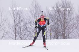 14.02.2015, Oslo, Norway (NOR): Eva Tofalvi (ROU) - IBU world cup biathlon Holmenkollen, sprint women, Oslo (NOR). www.nordicfocus.com. © Manzoni/NordicFocus. Every downloaded picture is fee-liable.