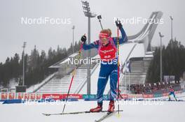 14.02.2015, Oslo, Norway (NOR): Gabriela Soukalova (CZE) - IBU world cup biathlon Holmenkollen, sprint women, Oslo (NOR). www.nordicfocus.com. © Manzoni/NordicFocus. Every downloaded picture is fee-liable.