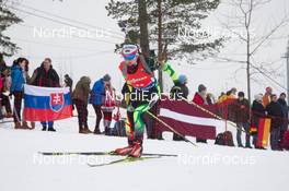 14.02.2015, Oslo, Norway (NOR): Iryna Kryuko (BLR) - IBU world cup biathlon Holmenkollen, sprint women, Oslo (NOR). www.nordicfocus.com. © Manzoni/NordicFocus. Every downloaded picture is fee-liable.