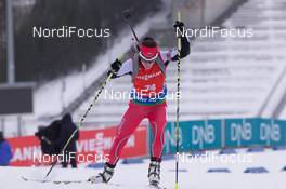 14.02.2015, Oslo, Norway (NOR): Emilie Jordanova (BUL) - IBU world cup biathlon Holmenkollen, sprint women, Oslo (NOR). www.nordicfocus.com. © Manzoni/NordicFocus. Every downloaded picture is fee-liable.