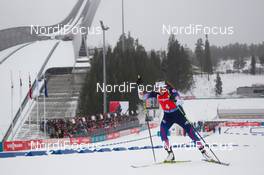 14.02.2015, Oslo, Norway (NOR): Susan Dunklee (USA) - IBU world cup biathlon Holmenkollen, sprint women, Oslo (NOR). www.nordicfocus.com. © Manzoni/NordicFocus. Every downloaded picture is fee-liable.
