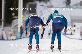 11.02.2015, Oslo, Norway (NOR): Event Feature: Swedish technicians are testing skis - IBU world cup biathlon Holmenkollen, training, Oslo (NOR). www.nordicfocus.com. © Manzoni/NordicFocus. Every downloaded picture is fee-liable.