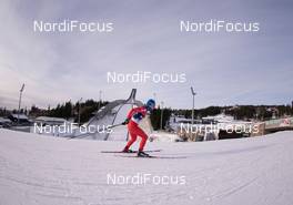 11.02.2015, Oslo, Norway (NOR): Lukas Hofer (ITA) - IBU world cup biathlon Holmenkollen, training, Oslo (NOR). www.nordicfocus.com. © Manzoni/NordicFocus. Every downloaded picture is fee-liable.