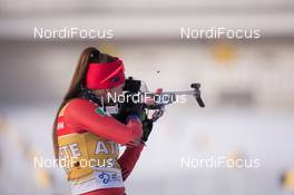 11.02.2015, Oslo, Norway (NOR): Dorothea Wierer (ITA) - IBU world cup biathlon Holmenkollen, training, Oslo (NOR). www.nordicfocus.com. © Manzoni/NordicFocus. Every downloaded picture is fee-liable.