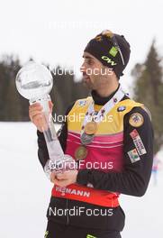 22.03.2015, Khanty-Mansiysk, Russia (RUS): Martin Fourcade (FRA) - IBU world cup biathlon, cups, Khanty-Mansiysk (RUS). www.nordicfocus.com. © Manzoni/NordicFocus. Every downloaded picture is fee-liable.