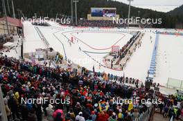 22.03.2015, Khanty-Mansiysk, Russia (RUS):  Event Feature: Overview over the stadium - IBU world cup biathlon, mass women, Khanty-Mansiysk (RUS). www.nordicfocus.com. © Tumashov/NordicFocus. Every downloaded picture is fee-liable.