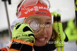 22.03.2015, Khanty-Mansiysk, Russia (RUS):  Laura Dahlmeier (GER) - IBU world cup biathlon, mass women, Khanty-Mansiysk (RUS). www.nordicfocus.com. © Tumashov/NordicFocus. Every downloaded picture is fee-liable.