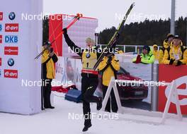 22.03.2015, Khanty-Mansiysk, Russia (RUS):  Darya Domracheva (BLR) - IBU world cup biathlon, mass women, Khanty-Mansiysk (RUS). www.nordicfocus.com. © Manzoni/NordicFocus. Every downloaded picture is fee-liable.