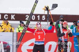 21.03.2015, Khanty-Mansiysk, Russia (RUS): Nathan Smith (CAN) - IBU world cup biathlon, pursuit men, Khanty-Mansiysk (RUS). www.nordicfocus.com. © Manzoni/NordicFocus. Every downloaded picture is fee-liable.
