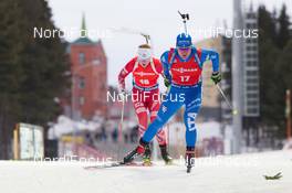 19.03.2015, Khanty-Mansiysk, Russia (RUS): Lukas Hofer (ITA) - IBU world cup biathlon, sprint men, Khanty-Mansiysk (RUS). www.nordicfocus.com. © Manzoni/NordicFocus. Every downloaded picture is fee-liable.
