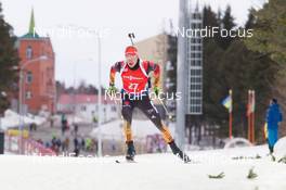 19.03.2015, Khanty-Mansiysk, Russia (RUS): Benedikt Doll (GER) - IBU world cup biathlon, sprint men, Khanty-Mansiysk (RUS). www.nordicfocus.com. © Manzoni/NordicFocus. Every downloaded picture is fee-liable.