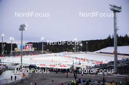19.03.2015, Khanty-Mansiysk, Russia (RUS): Event Feature: Overview over the Biathlon stadium  - IBU world cup biathlon, sprint men, Khanty-Mansiysk (RUS). www.nordicfocus.com. © Manzoni/NordicFocus. Every downloaded picture is fee-liable.
