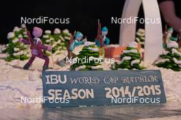 22.03.2015, Khanty-Mansiysk, Russia (RUS): The Biathlon Cake - IBU world cup biathlon, IBU Award Night, Khanty-Mansiysk (RUS). www.nordicfocus.com. © Manzoni/NordicFocus. Every downloaded picture is fee-liable.