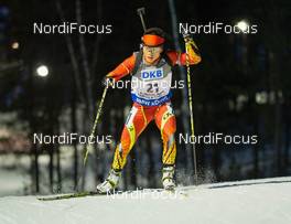 12.03.2015, Kontiolahti, Finland (FIN): Long Ren (CHN) - IBU world championships biathlon, individual men, Kontiolahti (FIN). www.nordicfocus.com. © NordicFocus. Every downloaded picture is fee-liable.