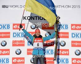 15.03.2015, Kontiolahti, Finland (FIN): SEMERENKO Valj (UKR),- IBU world championships biathlon, mass women, Kontiolahti (FIN). www.nordicfocus.com. © Evgeny Tumashov / NordicFocus. Every downloaded picture is fee-liable.