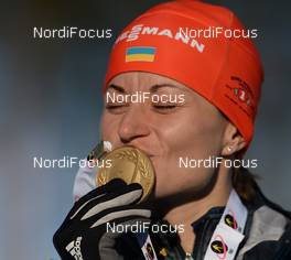 15.03.2015, Kontiolahti, Finland (FIN): SEMERENKO Valj (UKR), - IBU world championships biathlon, mass women, Kontiolahti (FIN). www.nordicfocus.com. © Evgeny Tumashov / NordicFocus. Every downloaded picture is fee-liable.