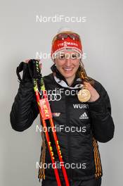 13.03.2015, Kontiolahti, Finland (FIN): Vanessa Hinz (GER) - IBU world championships biathlon, medals, Kontiolahti (FIN). www.nordicfocus.com. © NordicFocus. Every downloaded picture is fee-liable.