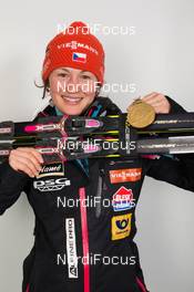 06.03.2015, Kontiolahti, Finland (FIN): Veronika Vitkova (CZE) - IBU world championships biathlon, medals, Kontiolahti (FIN). www.nordicfocus.com. © NordicFocus. Every downloaded picture is fee-liable.